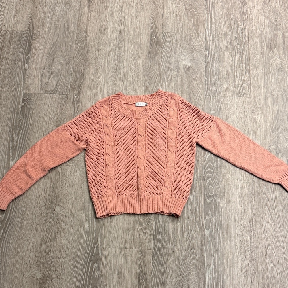 Lush Women's Coral Knit Sweater